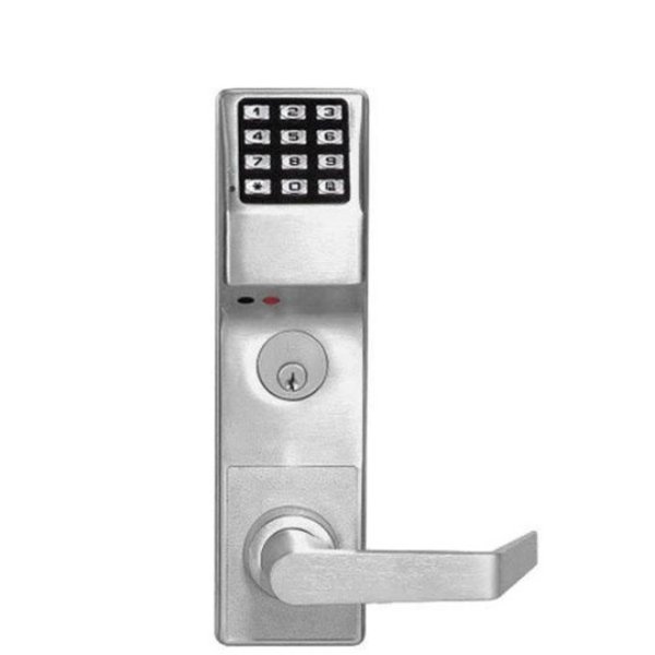 Alarm Lock Trilogy DL3500CRR NON-PROX Classroom Mortise Keyless Lock / Straight Lever / w/ Audit Tra ALL-DL3500CRR-26D